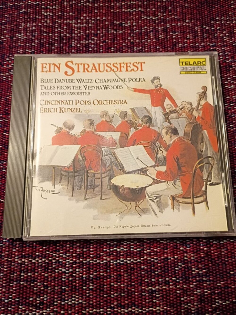 Ein Straussfest CD Cincinnati Pops Orchestra Erich Kunzel Telarc Digital 1985 Wa